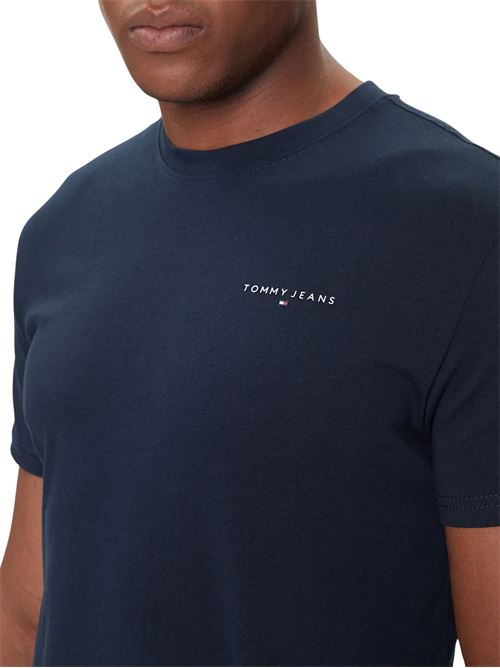 T-shirt blu in cotone Tommy Jeans | DM0DM21780C1G